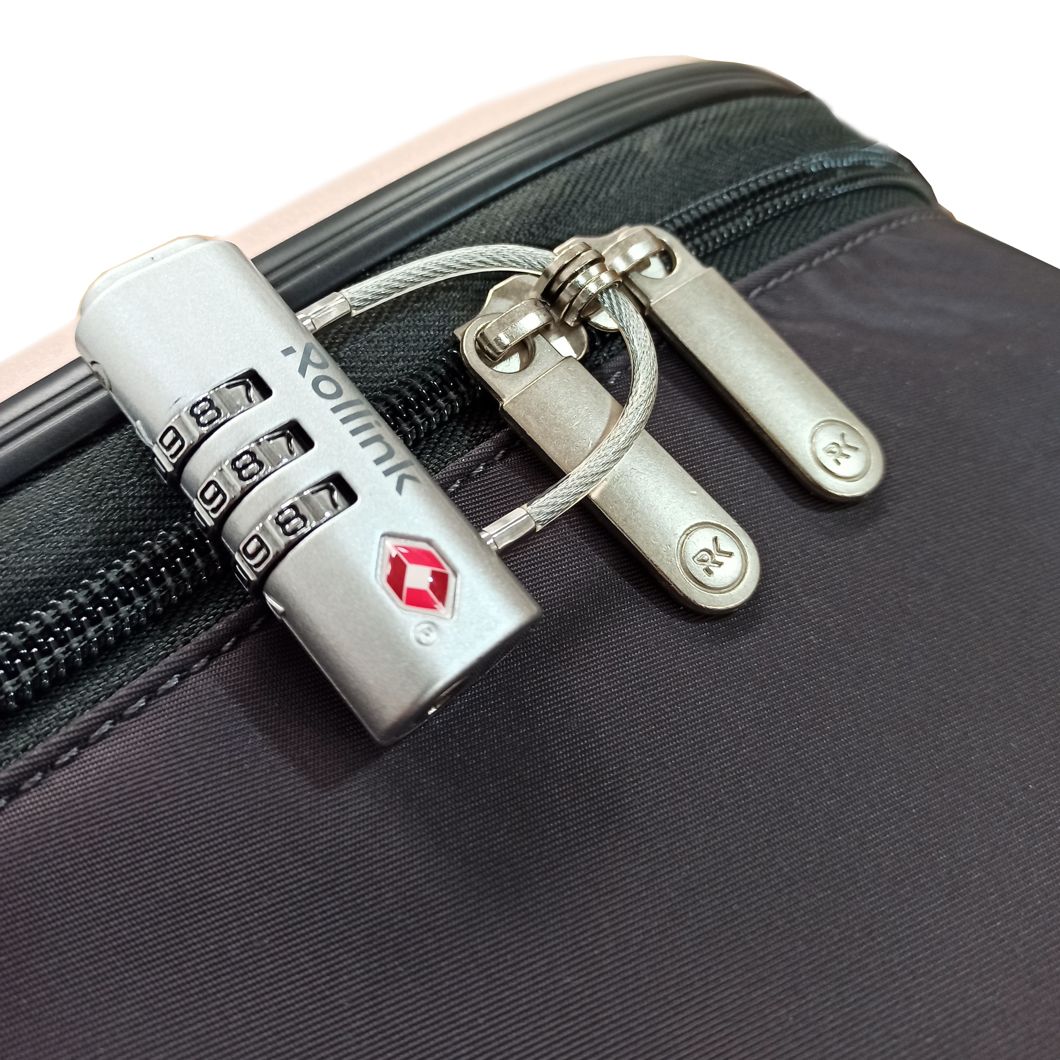 Zimtown 4 Piece Luggage Set, ABS Hard Shell Suitcase Luggage Sets Double  Wheels with TSA Lock, Rose Gold - Walmart.com